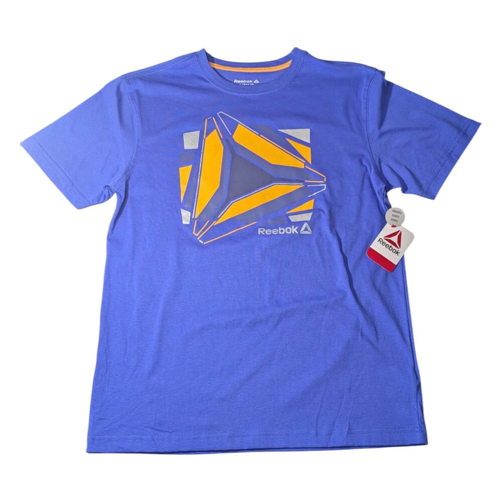 Reebok Men's Quad Graphic T-shirt - Athletic Tee Blue Size S NWT